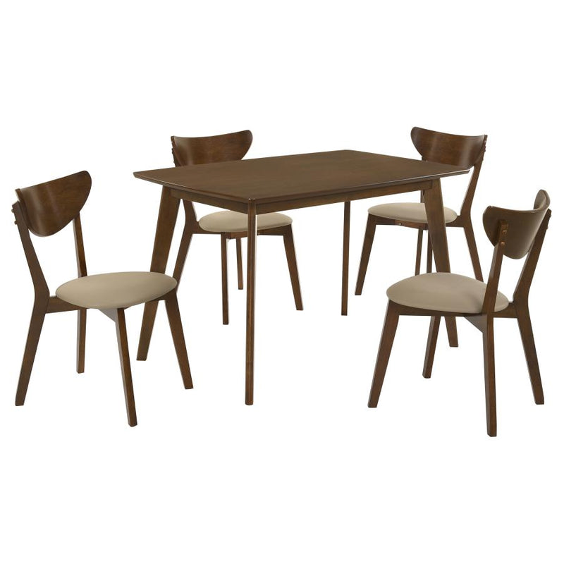 Kersey 5-piece Rectangular Dining Table Set Chestnut-zoom-
