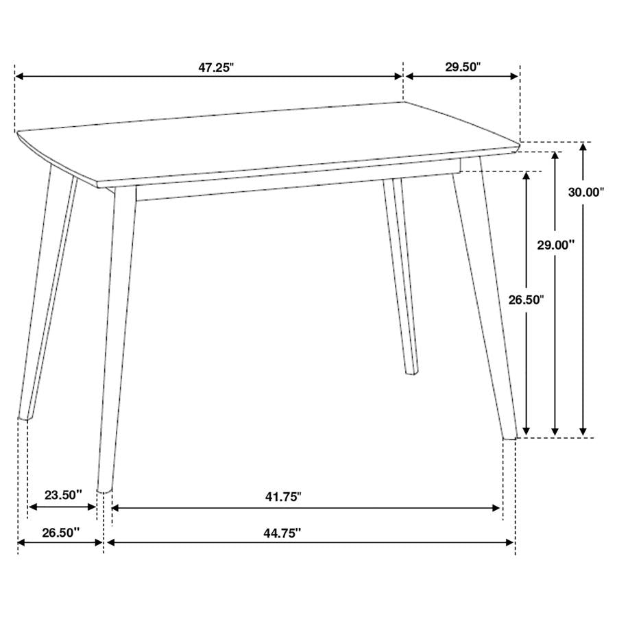 Kersey Rectangular 47-inch Wood Dining Table Chestnut-8