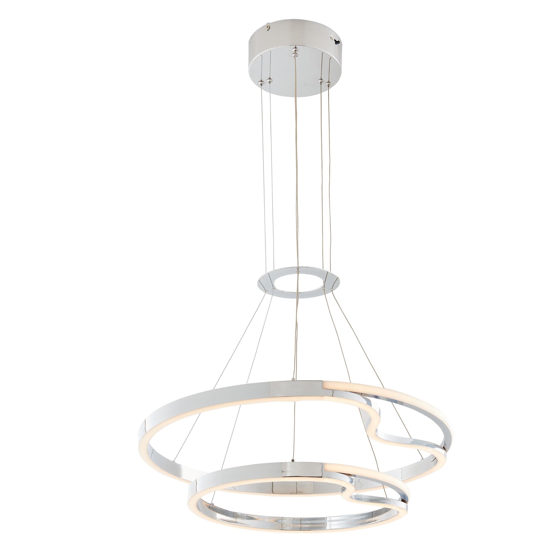 Minsk Double Round Chandelier // Chrome-1