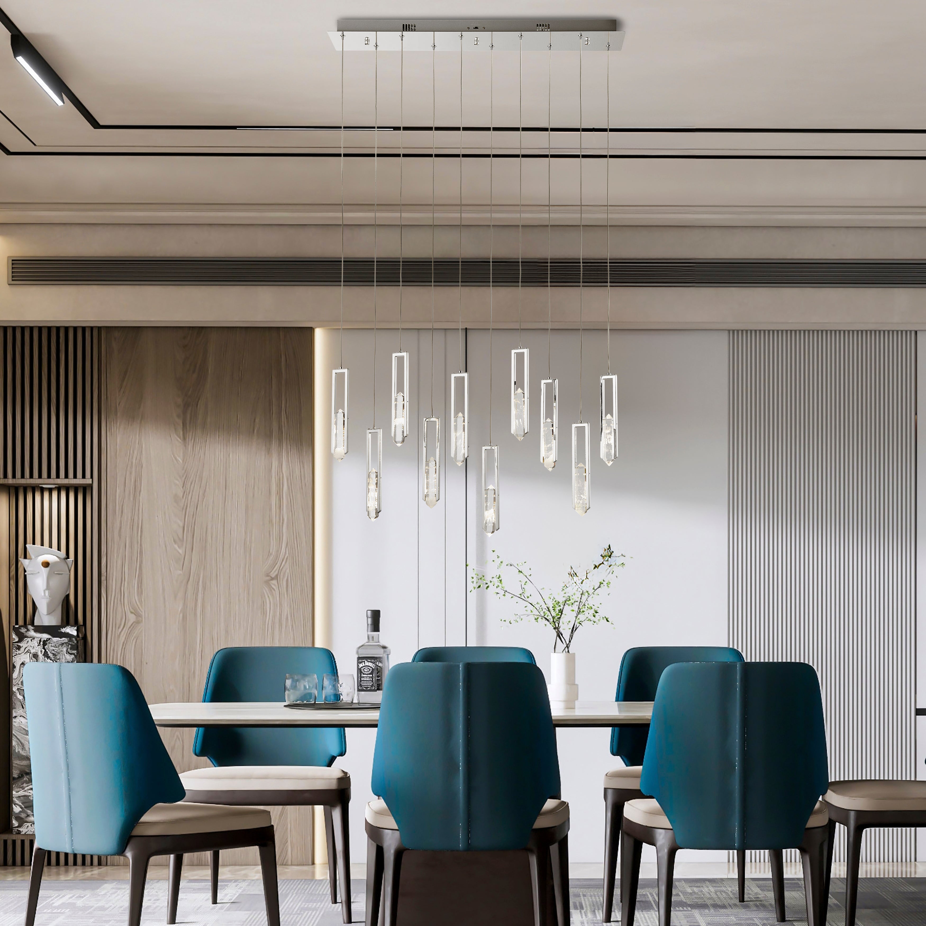 Elysian 10 Light Chandelier // Chrome-zoom-1