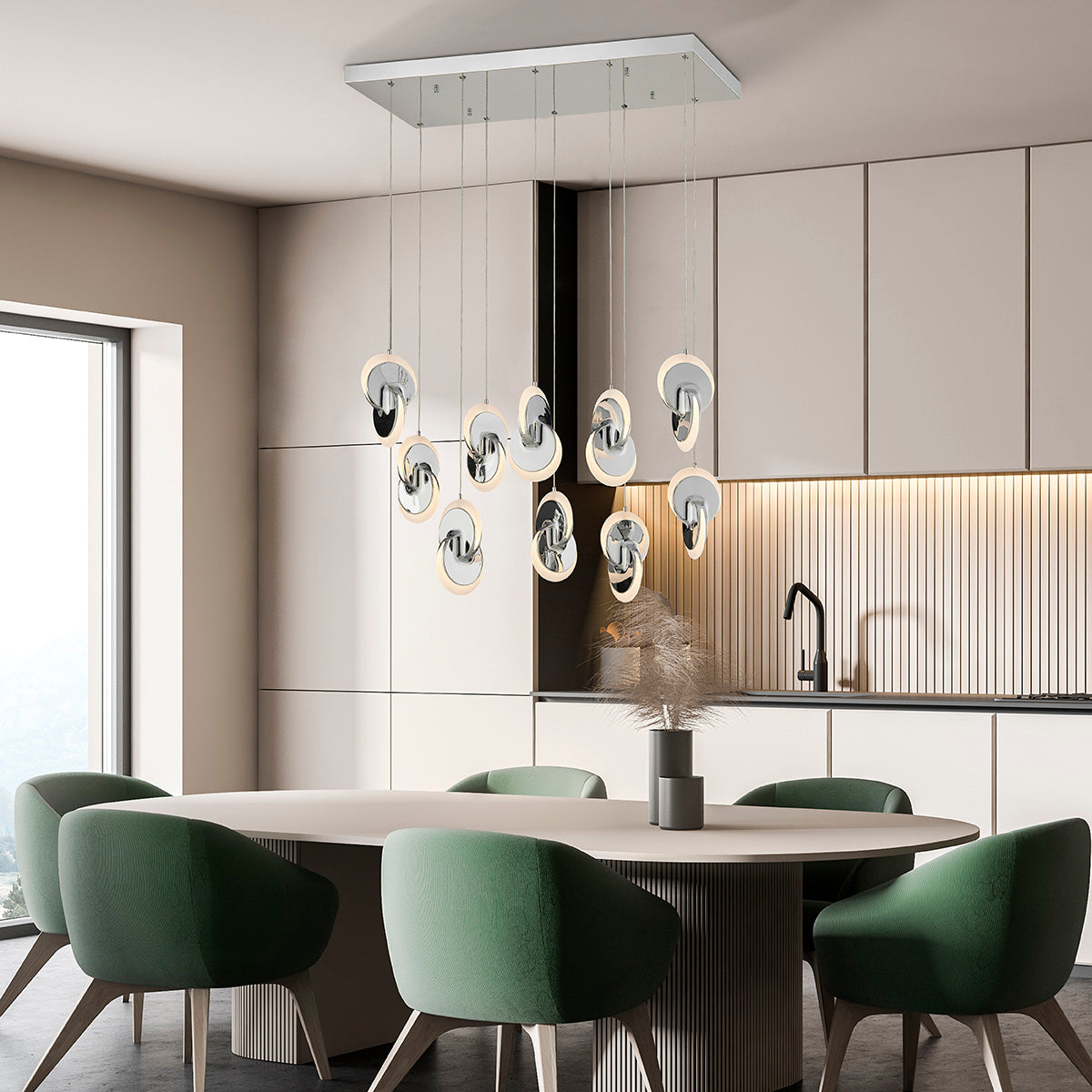 Deuterium Rectangular Chandelier-1
