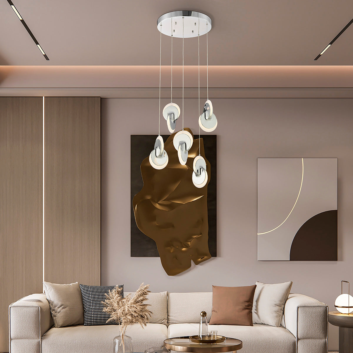 Deuterium Round Chandelier-zoom-1