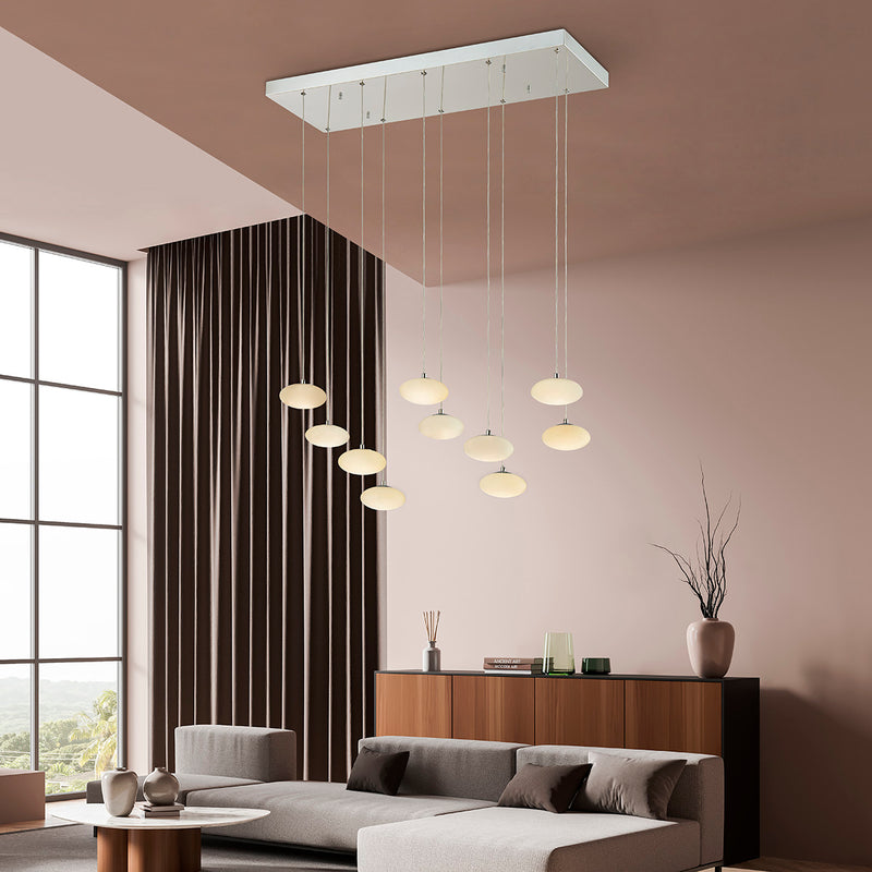 Spanish Alabaster Rectangular Chandelier-zoom-
