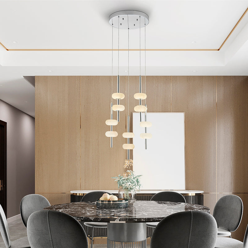 Double Spanish Alabaster Round Chandelier-zoom-