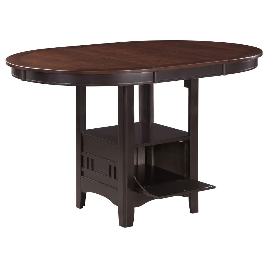 Lavon 5-piece Oval Counter Height Dining Set Light Chestnut-zoom-3
