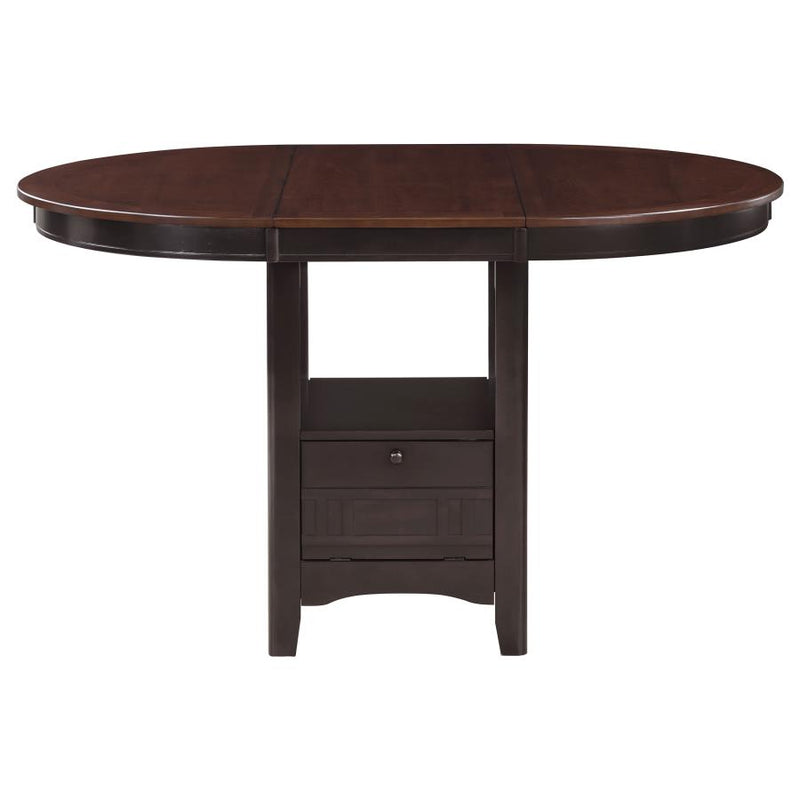 Lavon 5-piece Oval Counter Height Dining Set Light Chestnut-zoom-
