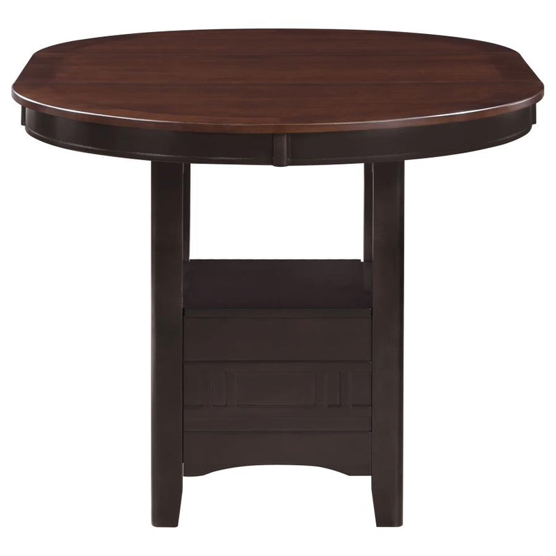Lavon 5-piece Oval Counter Height Dining Set Light Chestnut-zoom-