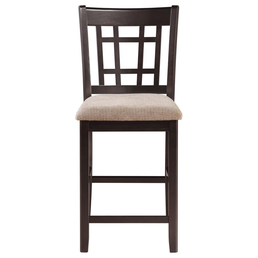 Lavon 5-piece Oval Counter Height Dining Set Light Chestnut-7