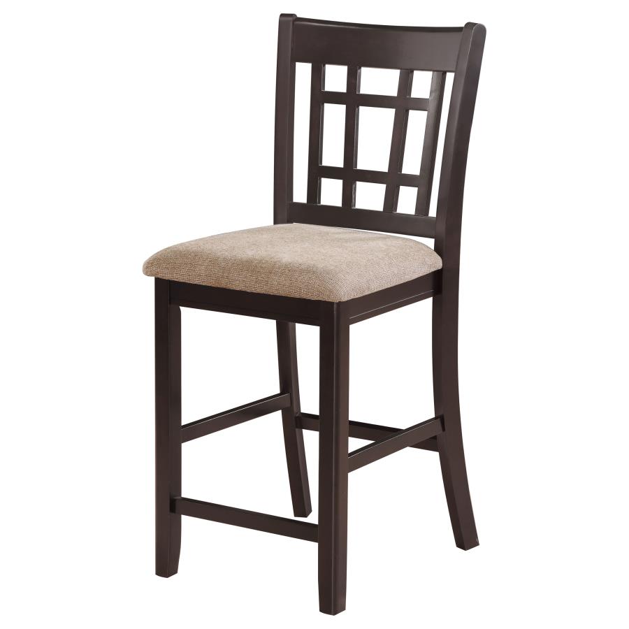 Lavon Wood Counter Height Dining Chair Tan and Espresso (Set of 2)-zoom-5