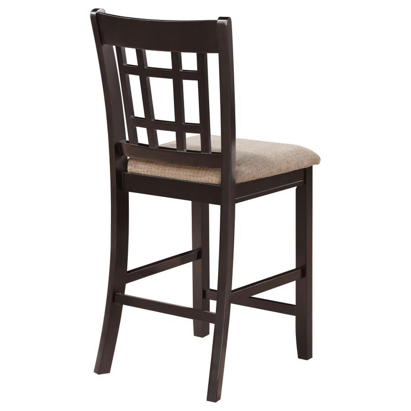 Lavon Wood Counter Height Dining Chair Tan and Espresso (Set of 2)-zoom-