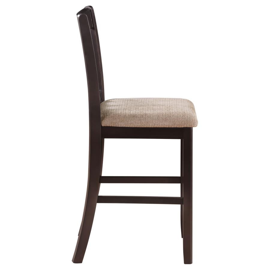 Lavon Wood Counter Height Dining Chair Tan and Espresso (Set of 2)-zoom-9