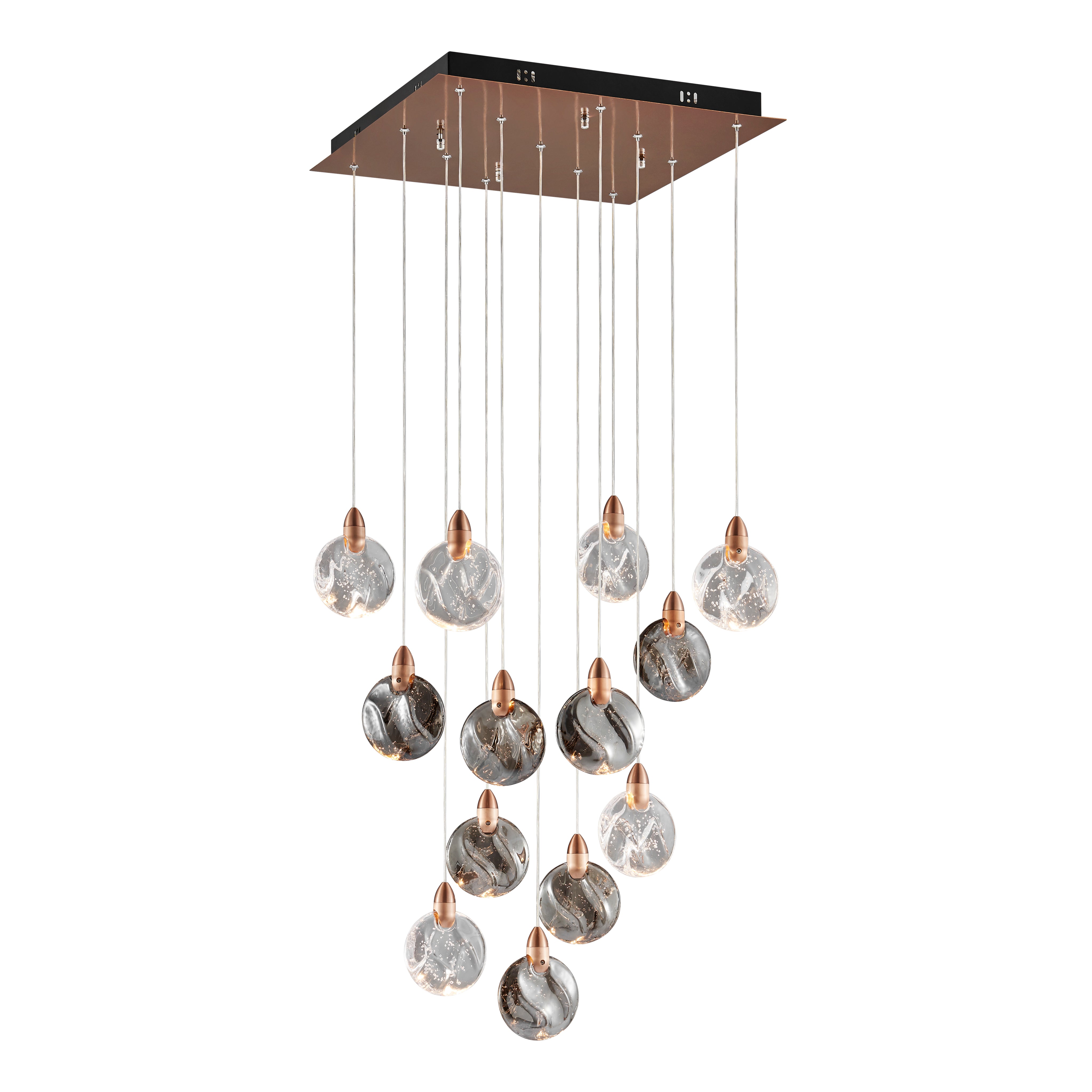 Lustre Square Chandelier // Bronze-zoom-1
