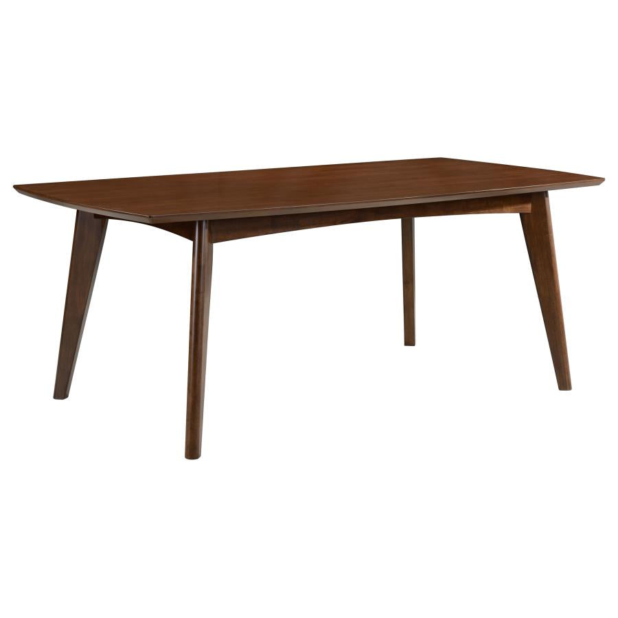 Malone 5-piece Rectangular Dining Table Set Dark Walnut-zoom-3