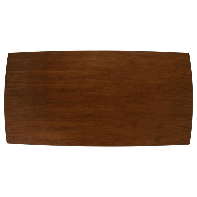 Malone 5-piece Rectangular Dining Table Set Dark Walnut-zoom-