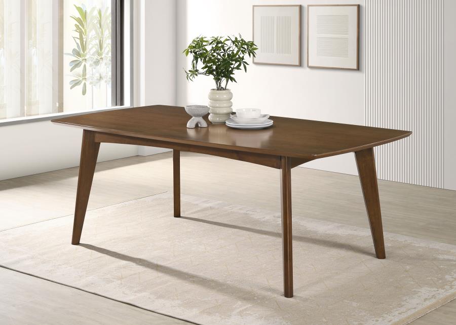 Malone Rectangular 78-inch Wood Dining Table Dark Walnut-zoom-2