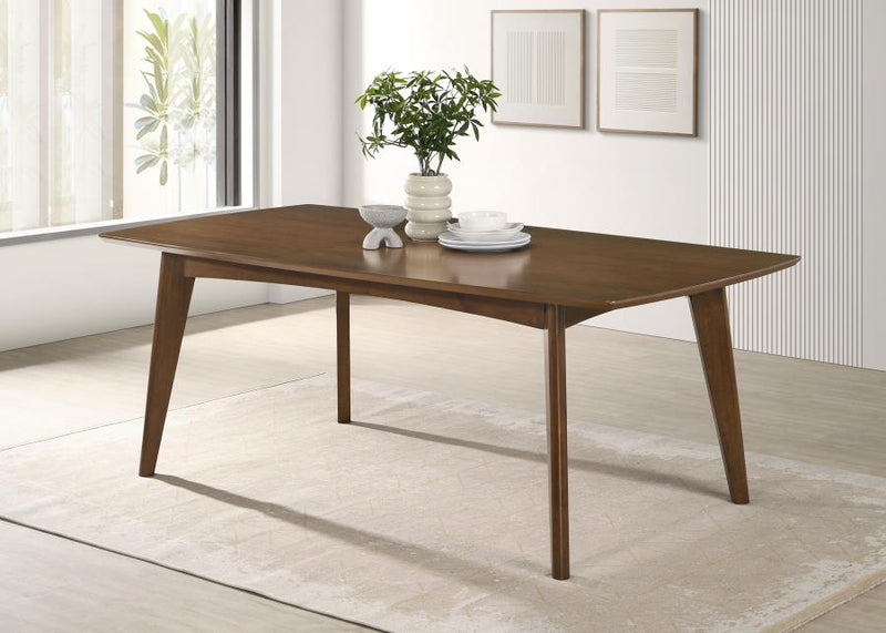 Malone Rectangular 78-inch Wood Dining Table Dark Walnut-zoom-