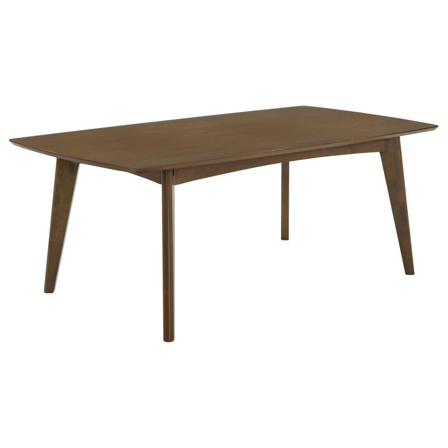 Malone Rectangular 78-inch Wood Dining Table Dark Walnut-zoom-1
