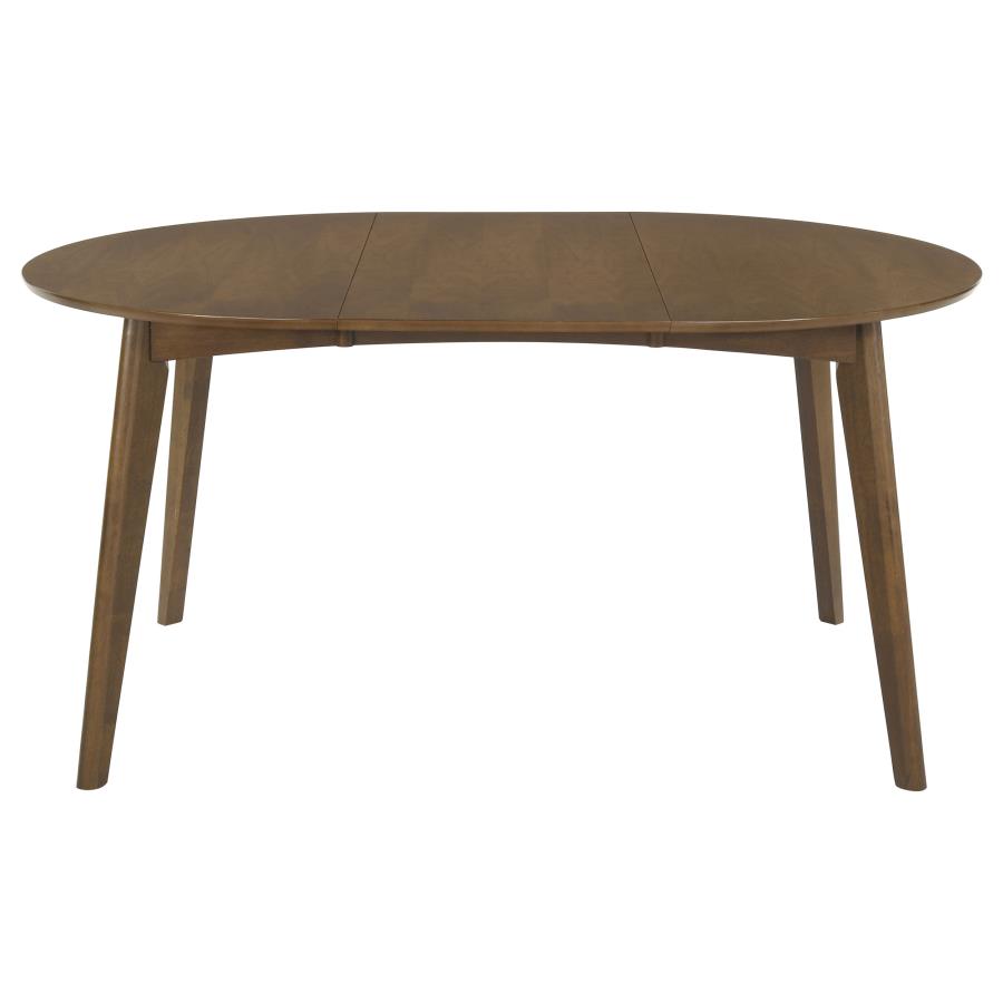 Jedda 5-piece Oval Dining Table Set Dark Walnut-zoom-4