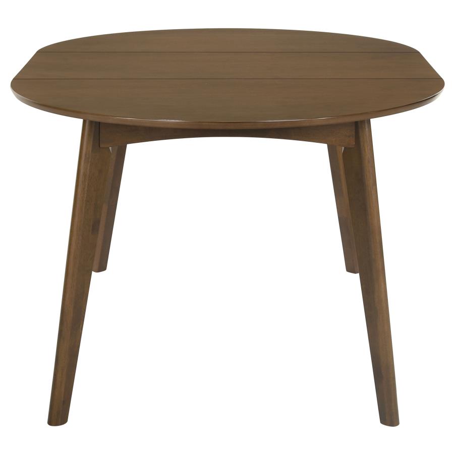 Jedda Oval 60-inch Extension Leaf Dining Table Dark Walnut-zoom-4