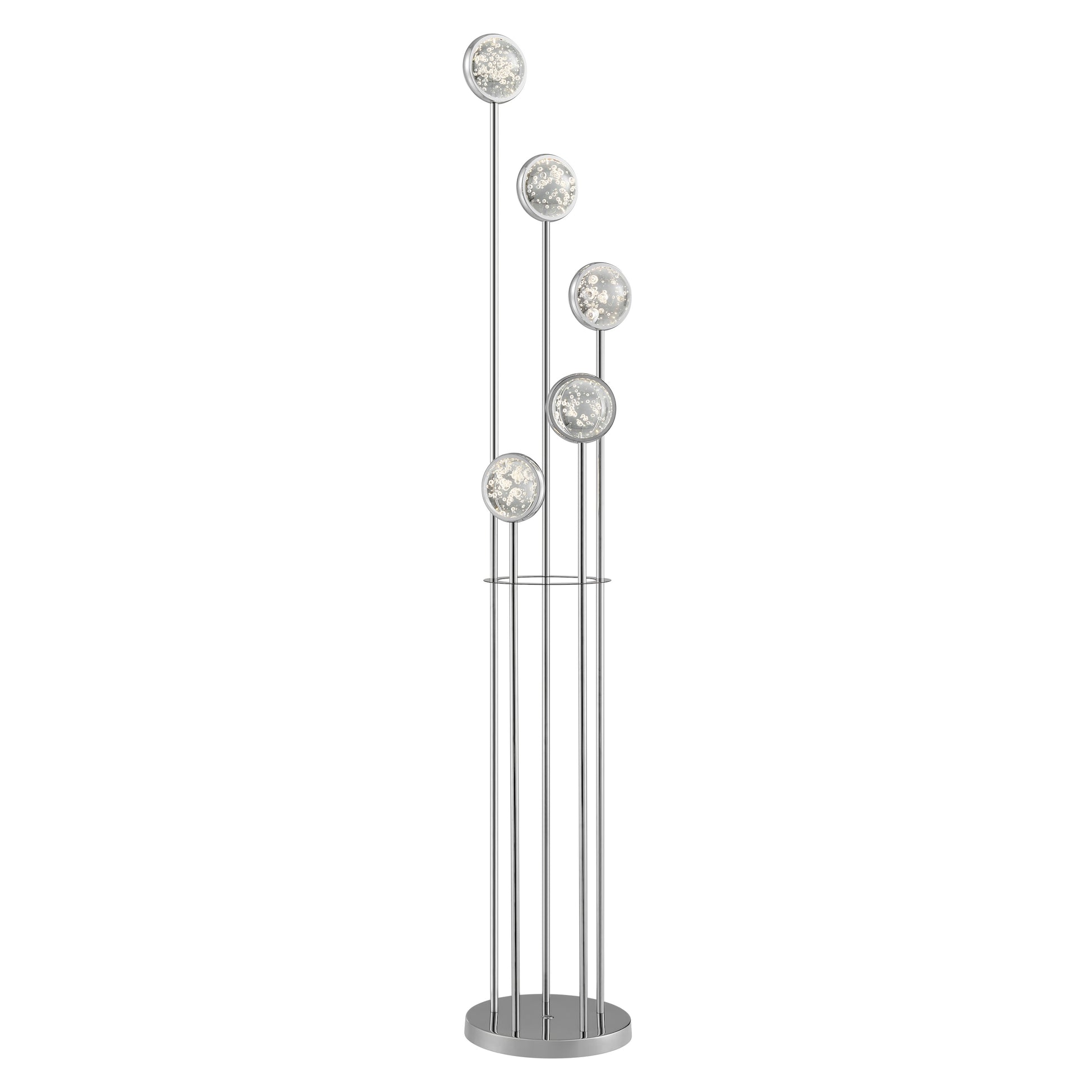 Bubbling Glow Floor Lamp // Chrome-1