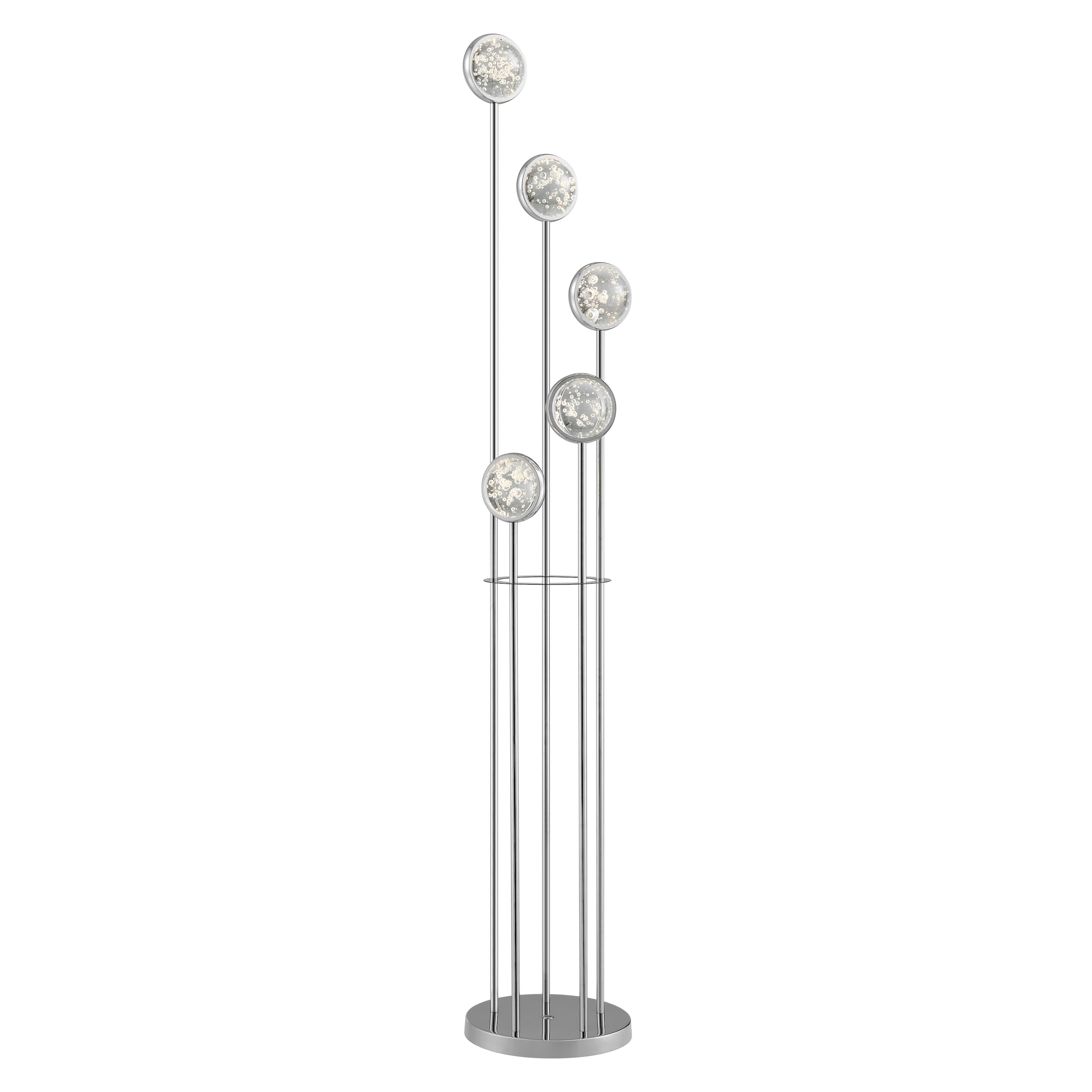 Bubbling Glow Floor Lamp // Chrome-zoom-1