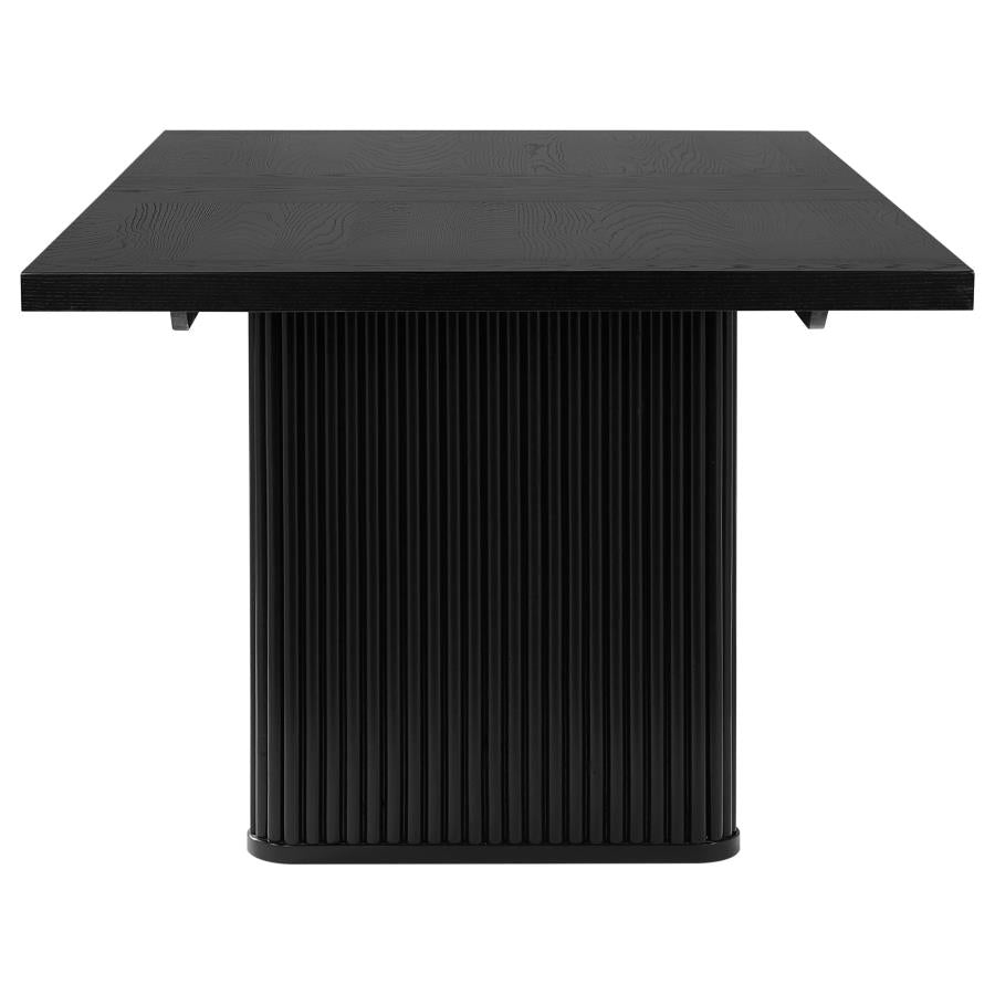 Catherine 5-piece Rectangular Dining Table Set Black-5