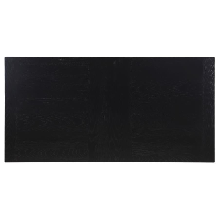 Catherine 7-piece Rectangular Dining Table Set Black-zoom-6