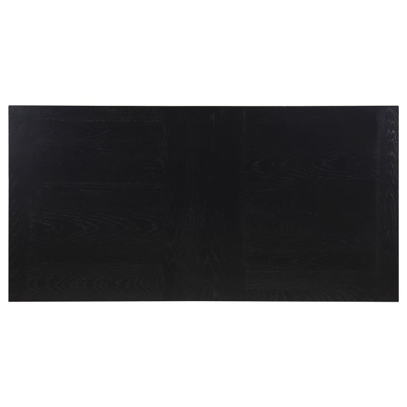 Catherine 7-piece Rectangular Dining Table Set Black-zoom-