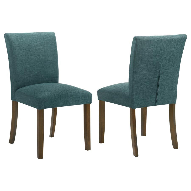 Paxton Upholstered Dining Side Chair Teal Blue (Set of 2)-zoom-