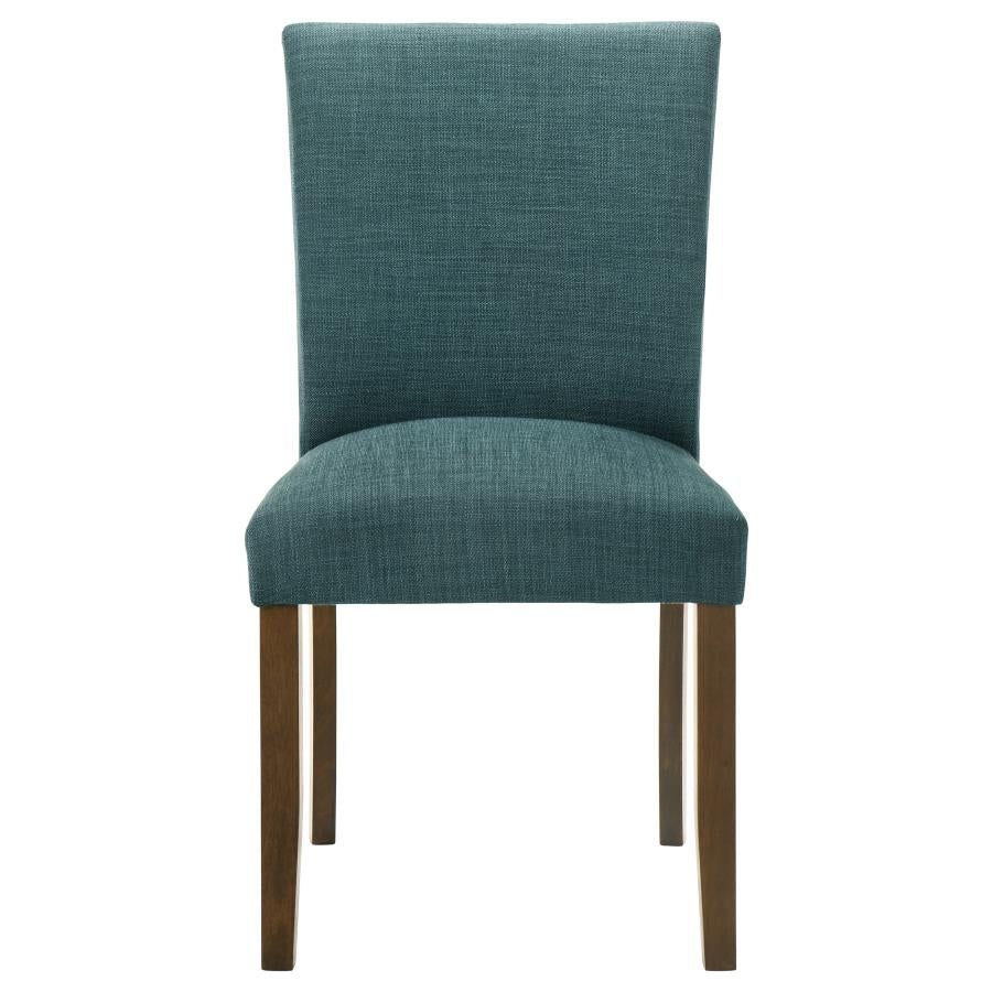 Paxton Upholstered Dining Side Chair Teal Blue (Set of 2)-4