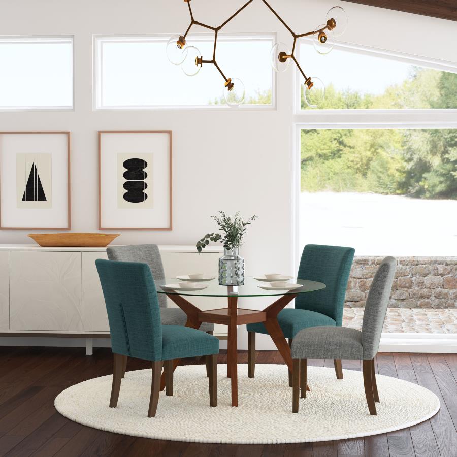 Paxton Upholstered Dining Side Chair Grey (Set of 2)-14