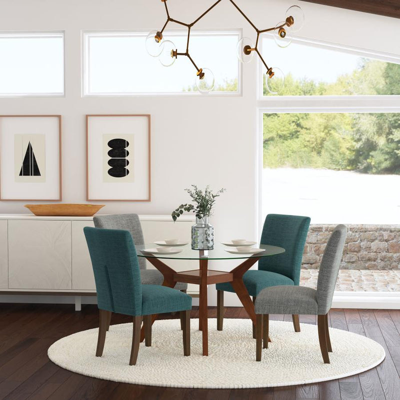 Paxton Upholstered Dining Side Chair Grey (Set of 2)-zoom-