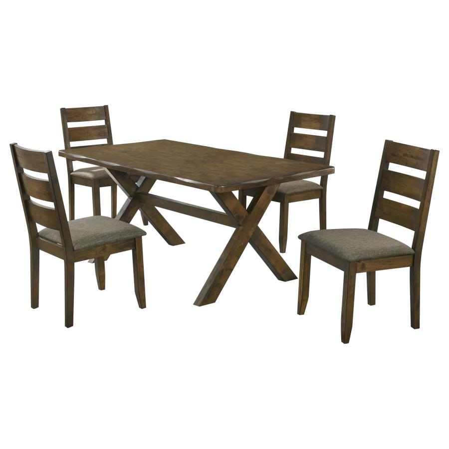 Alston 5-piece Rectangular Dining Table Set Knotty Nutmeg-zoom-2