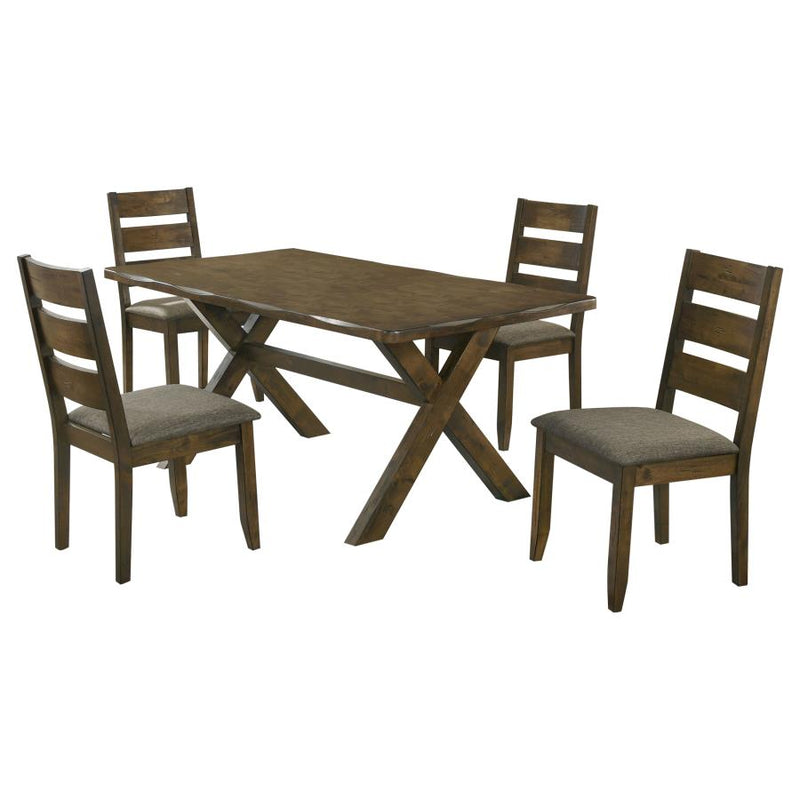 Alston 5-piece Rectangular Dining Table Set Knotty Nutmeg-zoom-