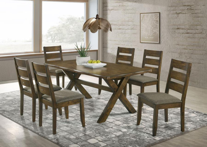 Alston 7-piece Rectangular Dining Table Set Knotty Nutmeg-zoom-