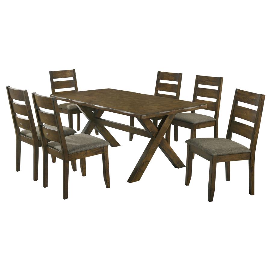 Alston 7-piece Rectangular Dining Table Set Knotty Nutmeg-2