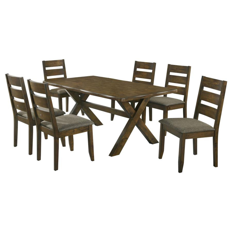 Alston 7-piece Rectangular Dining Table Set Knotty Nutmeg-zoom-