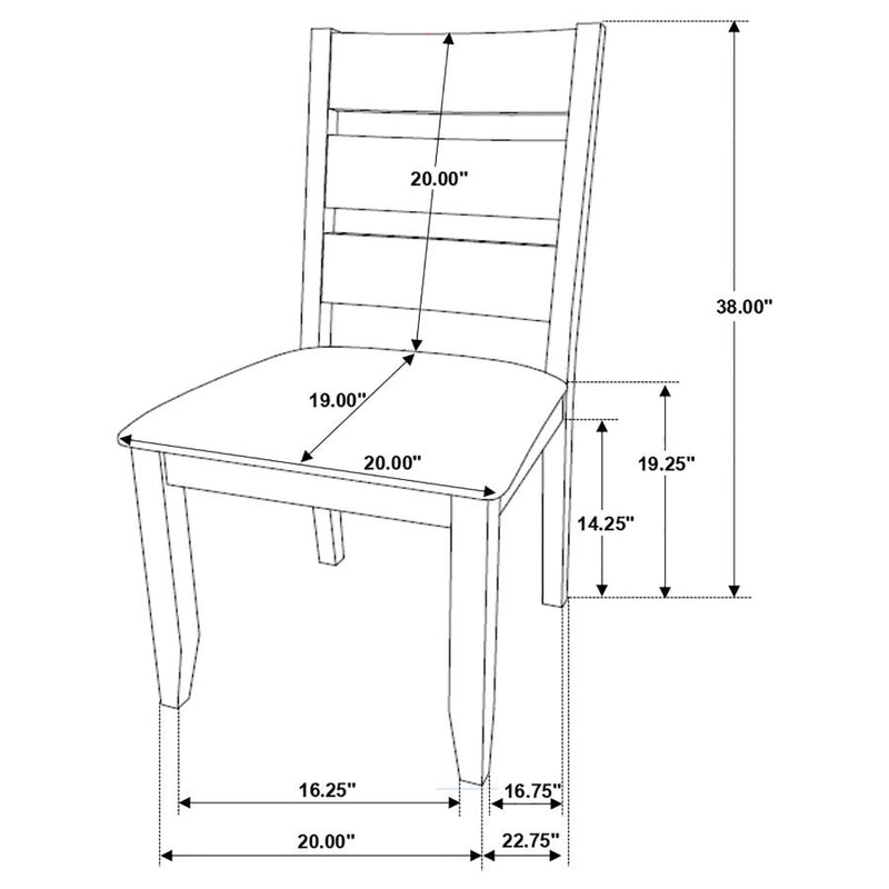 Alston 7-piece Rectangular Dining Table Set Knotty Nutmeg-zoom-