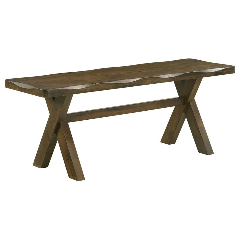 Alston 47-inch Solid Wood Dining Bench Knotty Nutmeg-zoom-