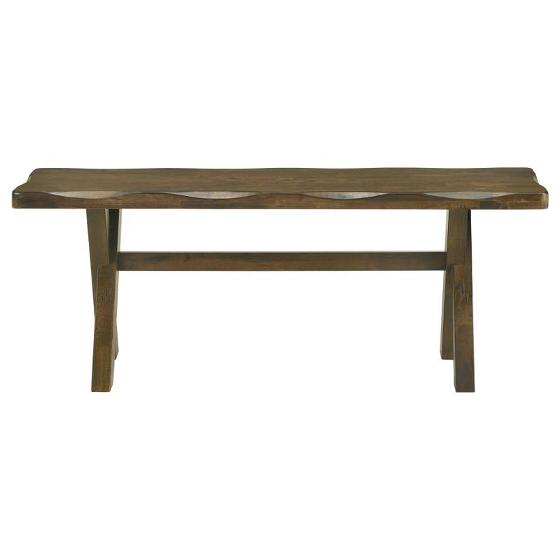 Alston 47-inch Solid Wood Dining Bench Knotty Nutmeg-zoom-