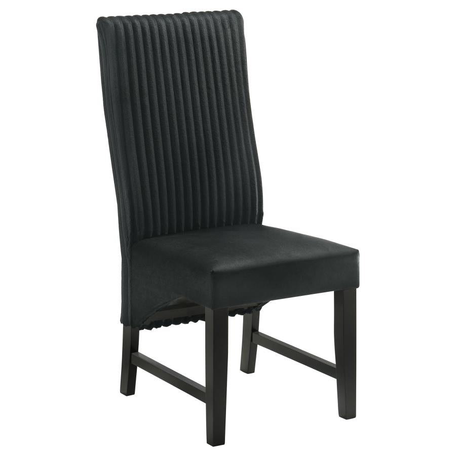 Barrand Upholstered Dining Side Chair Black (Set of 2)-3