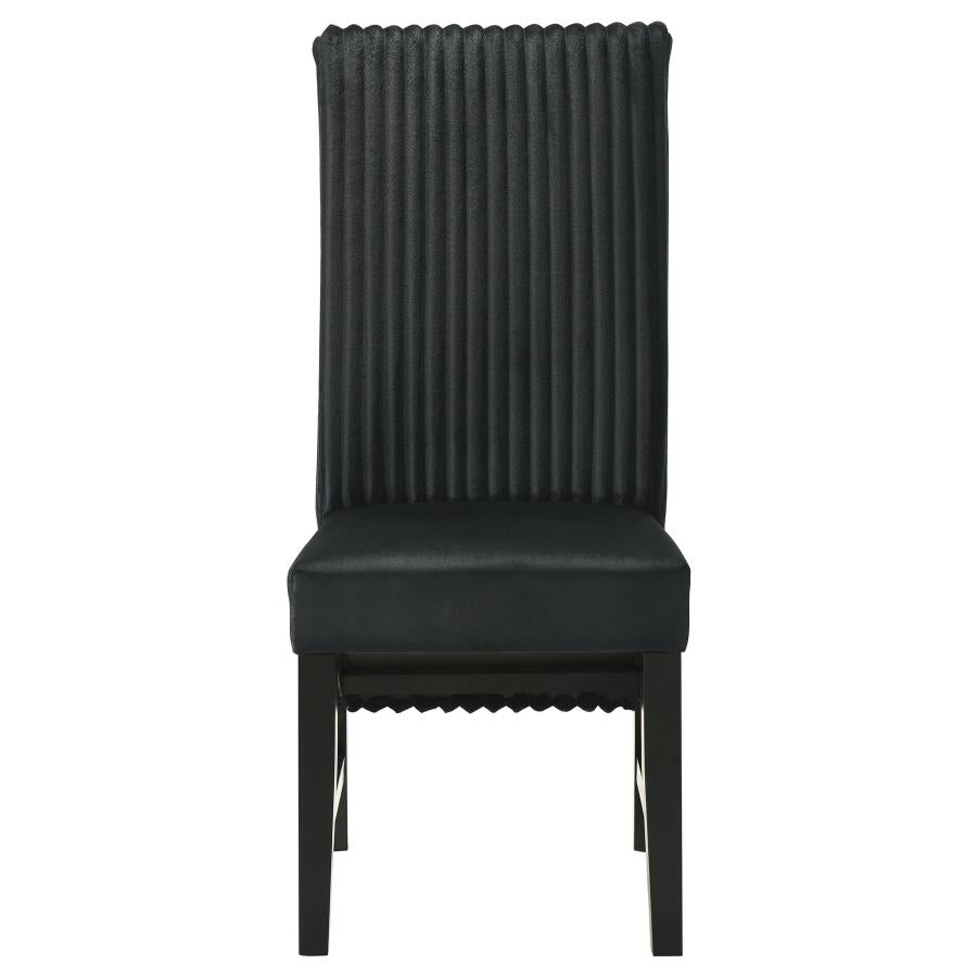 Barrand Upholstered Dining Side Chair Black (Set of 2)-zoom-4