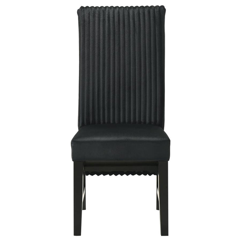 Barrand Upholstered Dining Side Chair Black (Set of 2)-zoom-