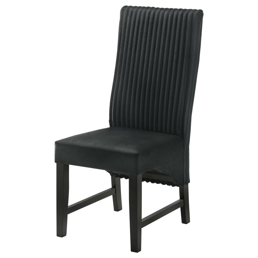 Barrand Upholstered Dining Side Chair Black (Set of 2)-5