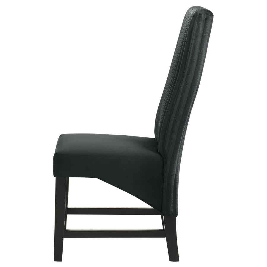 Barrand Upholstered Dining Side Chair Black (Set of 2)-6