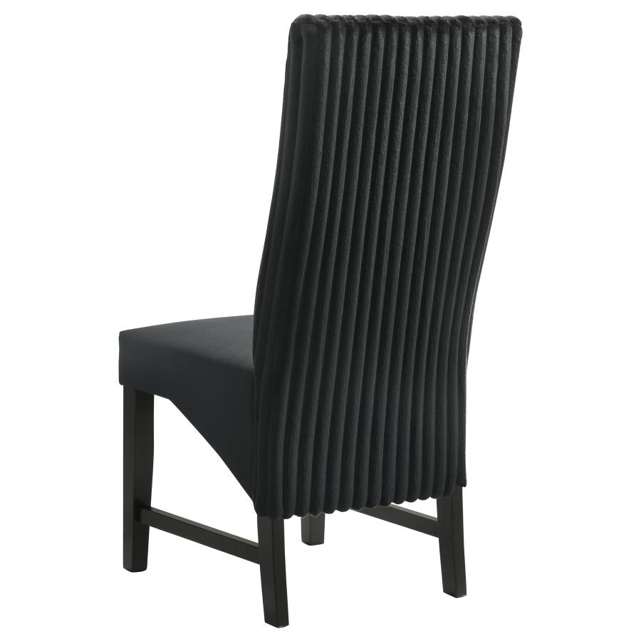 Barrand Upholstered Dining Side Chair Black (Set of 2)-7