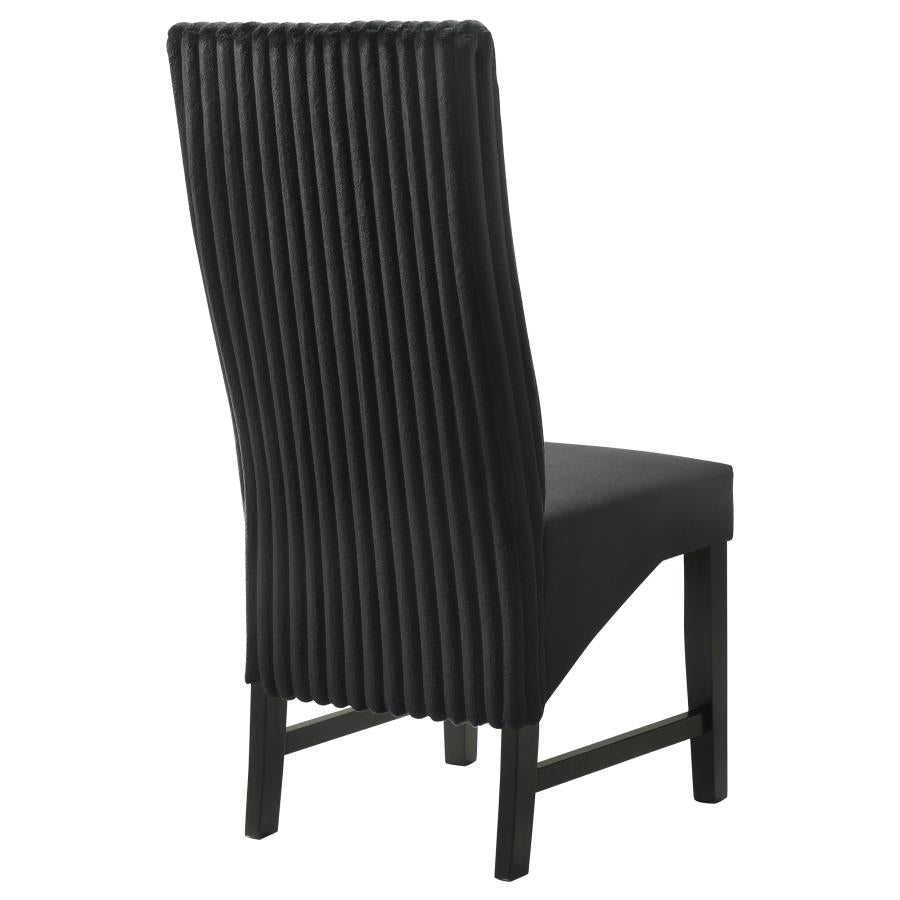 Barrand Upholstered Dining Side Chair Black (Set of 2)-zoom-8