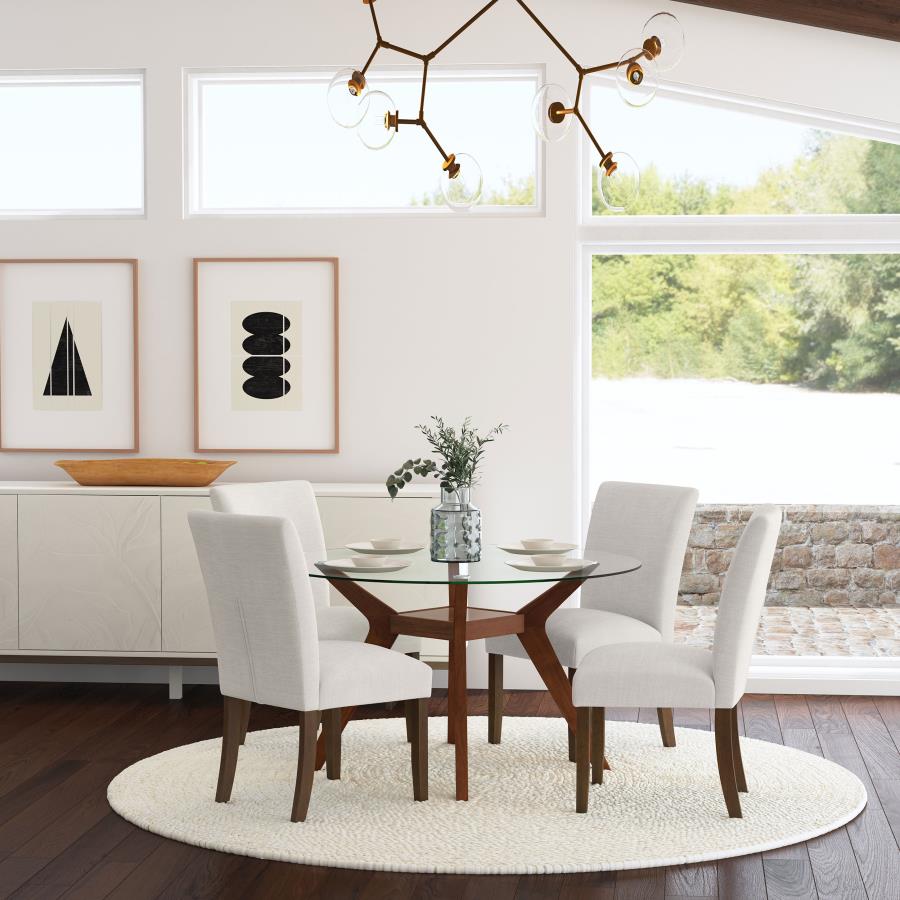 Paxton Upholstered Dining Side Chair Beige (Set of 2)-14