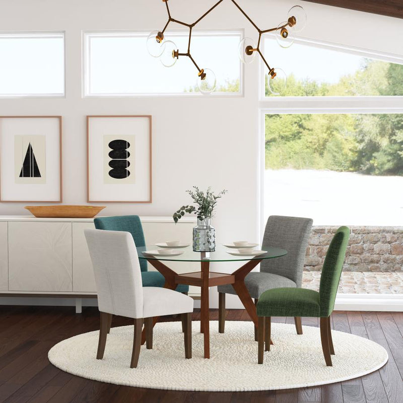 Paxton Upholstered Dining Side Chair Beige (Set of 2)-zoom-