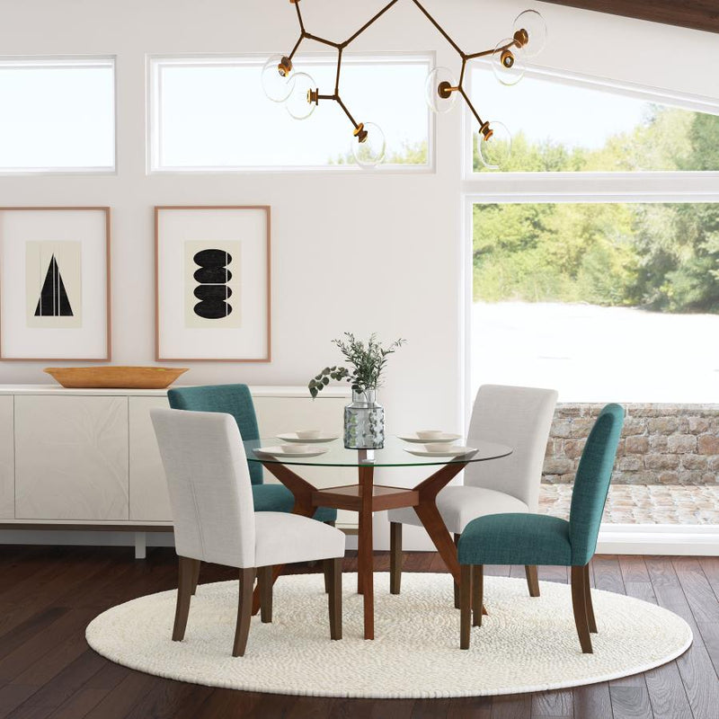 Paxton Upholstered Dining Side Chair Beige (Set of 2)-zoom-